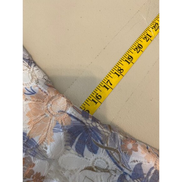 Liz Claiborne Floral Lace Dress Cap Sleeve Size 8 - Picture 7 of 10